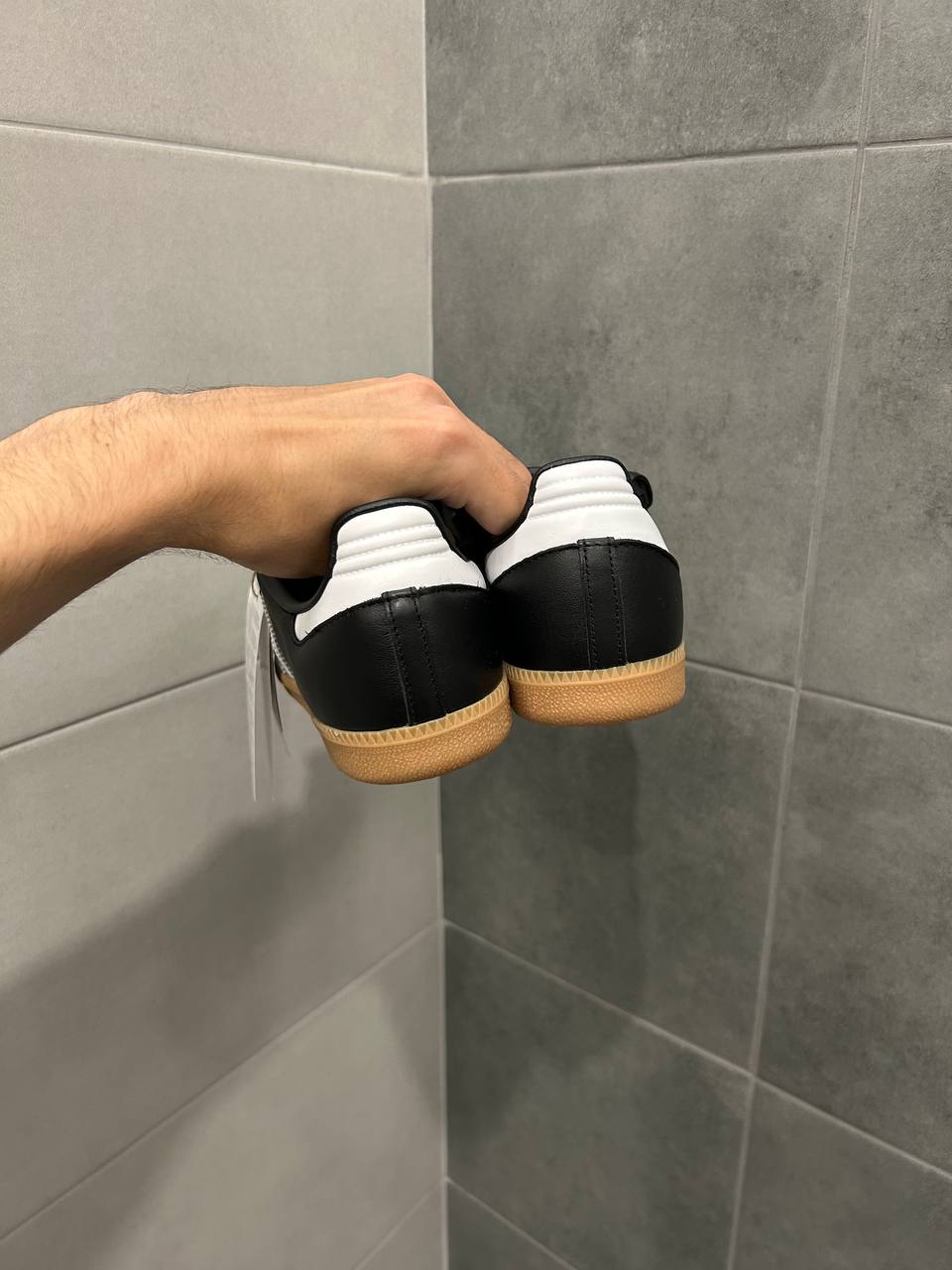 ADIDAS SAMBA LTW CORE BLACK WHITE & GOLD MET.
