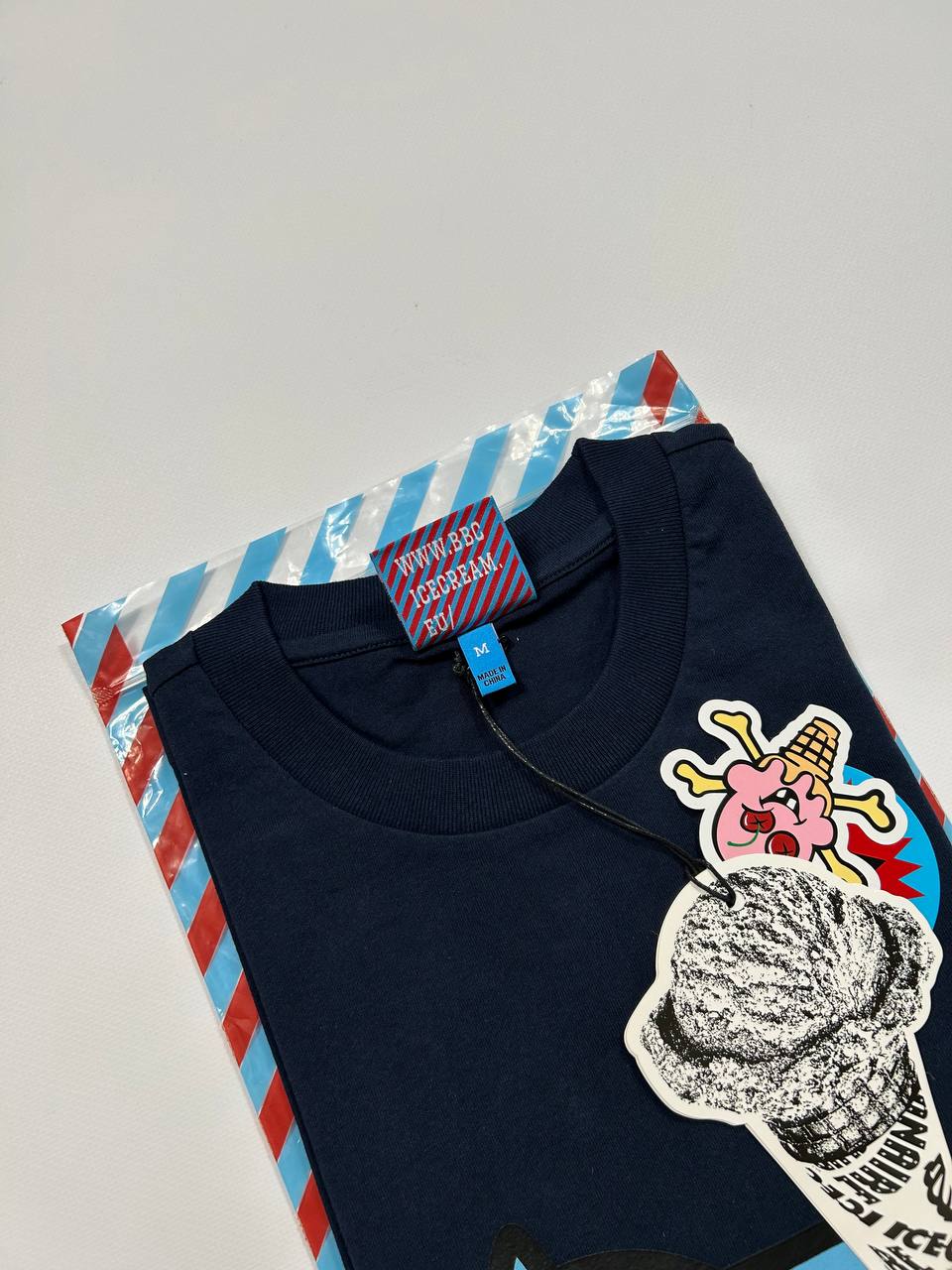 BBC ICECREAM RUNNING DOG NAVY T-SHIRT